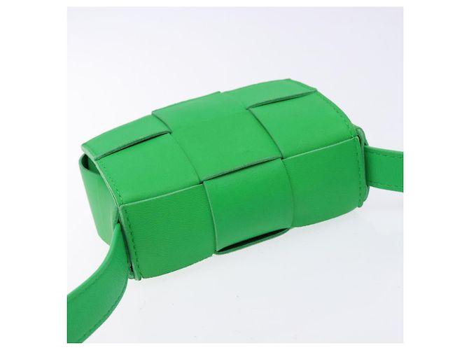 BOTTEGA VENETA MAXI INTRECCIATO Candy Cassette Bag Leather Green - vista 6