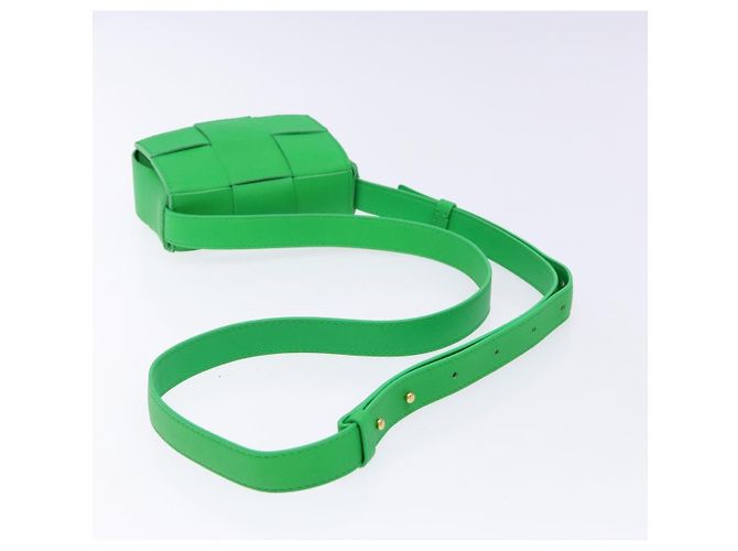 BOTTEGA VENETA MAXI INTRECCIATO Candy Cassette Bag Leather Green - vista 7