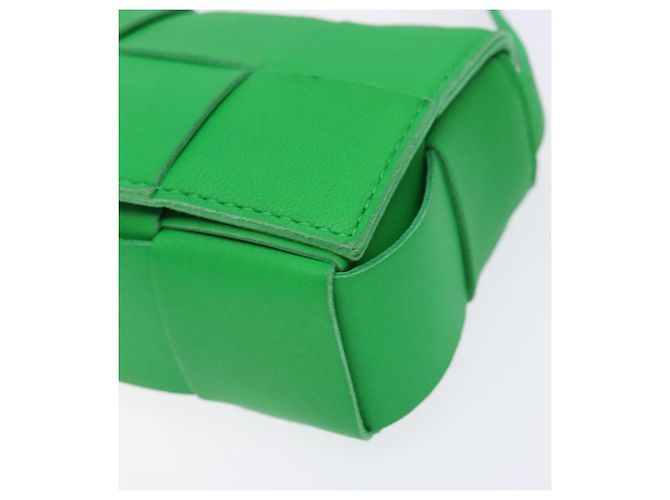 BOTTEGA VENETA MAXI INTRECCIATO Candy Cassette Bag Leather Green - vista 9