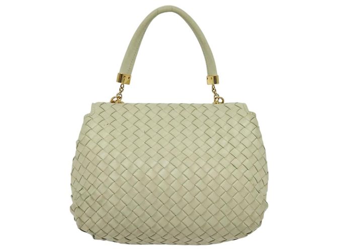 BOTTEGA VENETA INTRECCIATO Hand Bag Leather 2way White Gold - vista 2