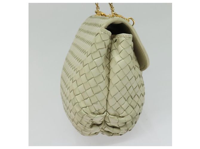 BOTTEGA VENETA INTRECCIATO Hand Bag Leather 2way White Gold - vista 3