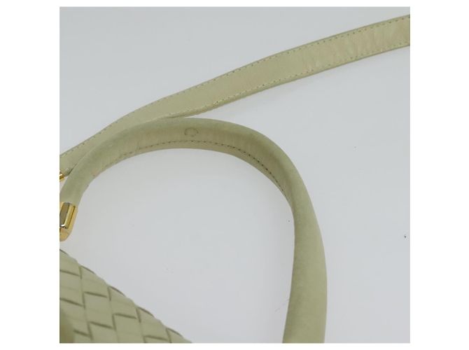BOTTEGA VENETA INTRECCIATO Hand Bag Leather 2way White Gold - vista 8