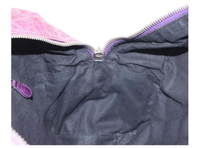 BALENCIAGA The Matelasse Hand Bag Leather Purple Silver 168031 - vista 21