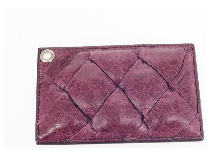 BALENCIAGA The Matelasse Hand Bag Leather Purple Silver 168031 - vista 25
