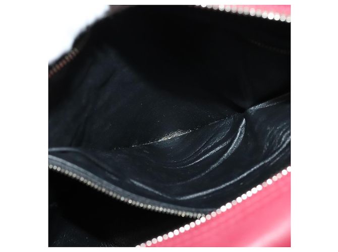 BALENCIAGA Triangle Duffel Hand Bag Leather 2way Red 476975 - vista 11