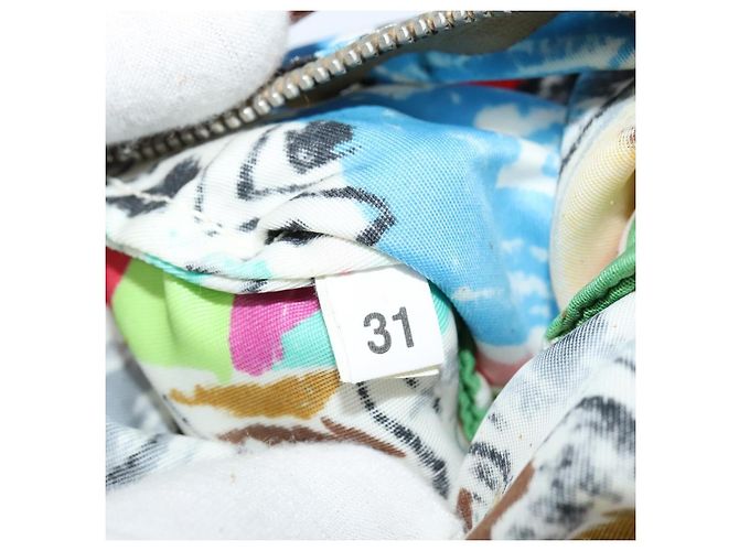PRADA Tote Bag Vinyl Leather Clear Multicolor Silver BR2515 - vista 11