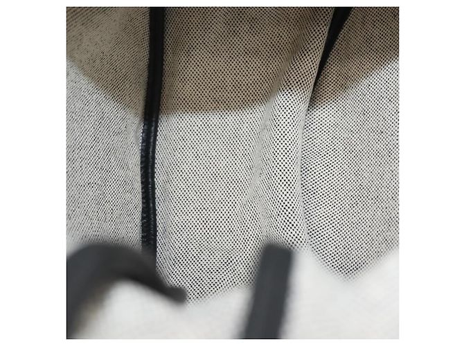 Hermès HERMES Sac Luco MM Shoulder Bag Canvas Leather Gray Black Silver - vista 11