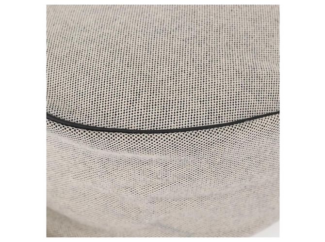Hermès HERMES Sac Luco MM Shoulder Bag Canvas Leather Gray Black Silver - vista 16