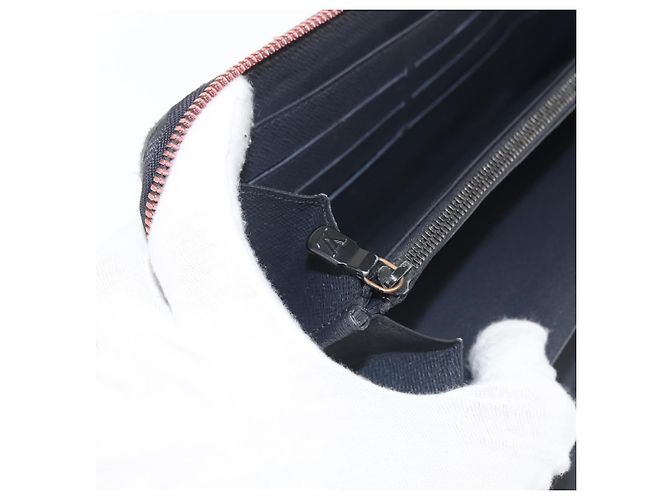 LOUIS VUITTON Ink Upside Down Zippy Organizer NM Wallet Navy M62931 - vista 10