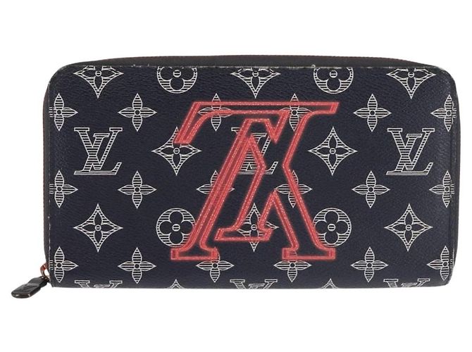 LOUIS VUITTON Ink Upside Down Zippy Organizer NM Wallet Navy M62931 - vista 13