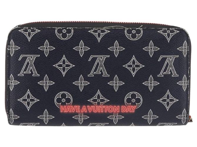 LOUIS VUITTON Ink Upside Down Zippy Organizer NM Wallet Navy M62931 - vista 2