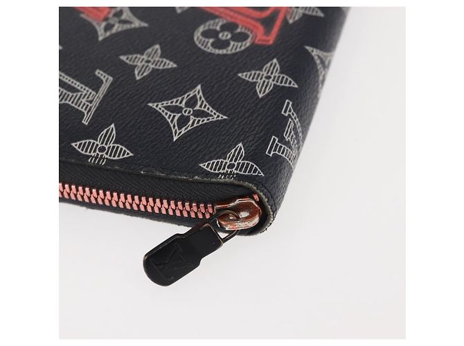 LOUIS VUITTON Ink Upside Down Zippy Organizer NM Wallet Navy M62931 - vista 7