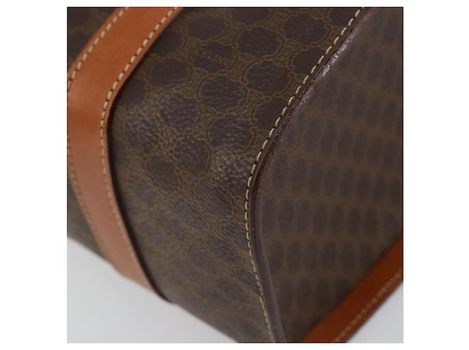 Céline CELINE Macadam Canvas Hand Bag PVC Leather Brown - vista 15
