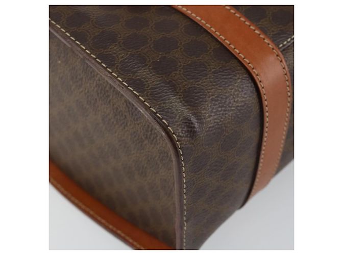 Céline CELINE Macadam Canvas Hand Bag PVC Leather Brown - vista 16