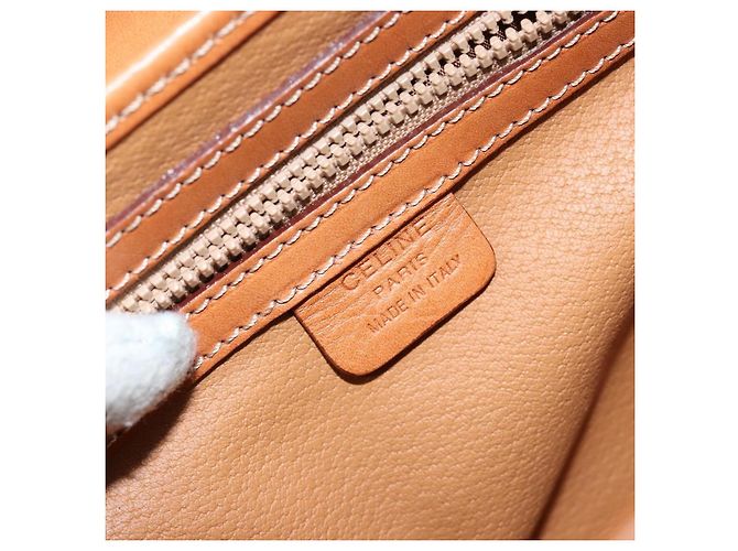 Céline CELINE Macadam Canvas Hand Bag PVC Leather Brown - vista 20