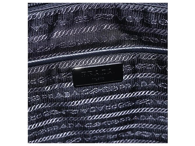 PRADA Tote Bag Nylon 2way Turquoise Blue Silver - vista 20
