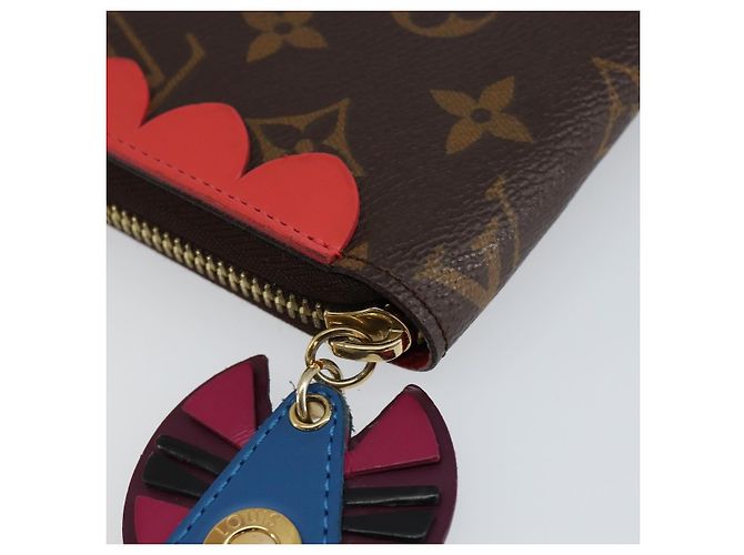 LOUIS VUITTON Monogram Totem Zippy Wallet Purple Red blue M61364 LV - vista 14