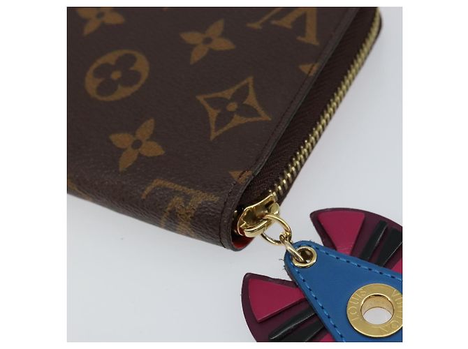 LOUIS VUITTON Monogram Totem Zippy Wallet Purple Red blue M61364 LV - vista 15
