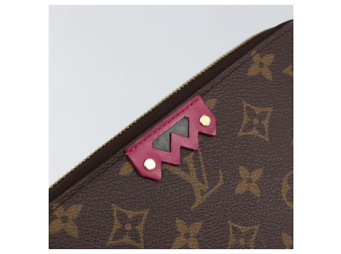LOUIS VUITTON Monogram Totem Zippy Wallet Purple Red blue M61364 LV - vista 17