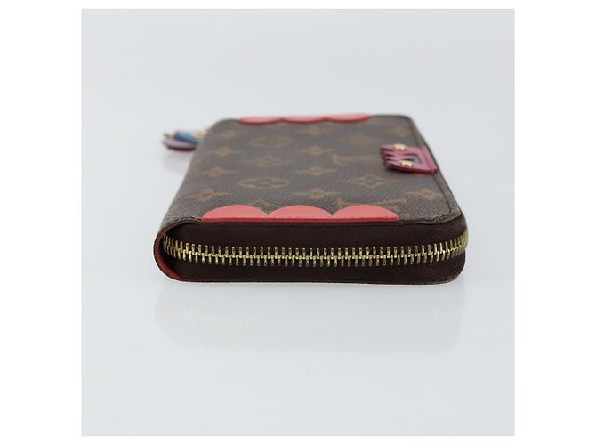 LOUIS VUITTON Monogram Totem Zippy Wallet Purple Red blue M61364 LV - vista 3