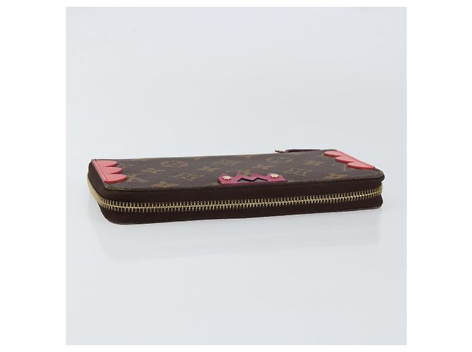 LOUIS VUITTON Monogram Totem Zippy Wallet Purple Red blue M61364 LV - vista 5
