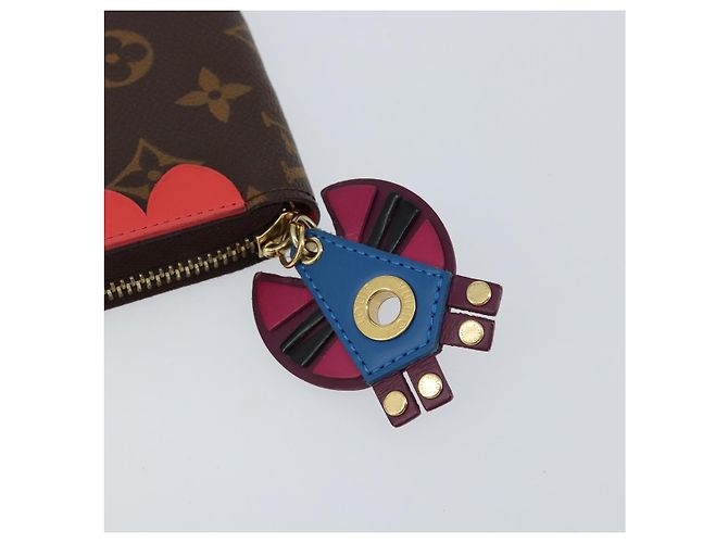 LOUIS VUITTON Monogram Totem Zippy Wallet Purple Red blue M61364 LV - vista 8