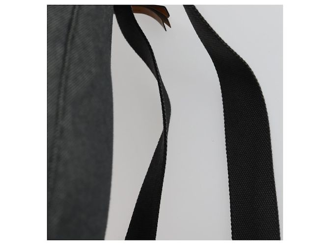 LOEWE Eye Nature Convertible Backpack Canvas Leather Gray Silver - vista 15