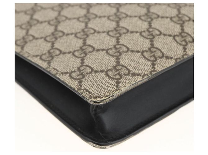 GUCCI GG Supreme Clutch Bag PVC Beige Silver 433665 - vista 15