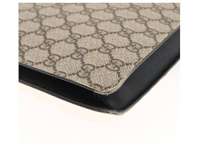 GUCCI GG Supreme Clutch Bag PVC Beige Silver 433665 - vista 17