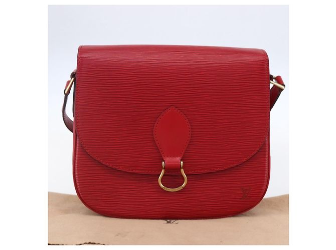 LOUIS VUITTON Epi Saint Cloud GM Shoulder Bag Red M52197 LV - vista 12