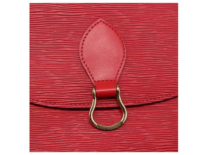 LOUIS VUITTON Epi Saint Cloud GM Shoulder Bag Red M52197 LV - vista 19