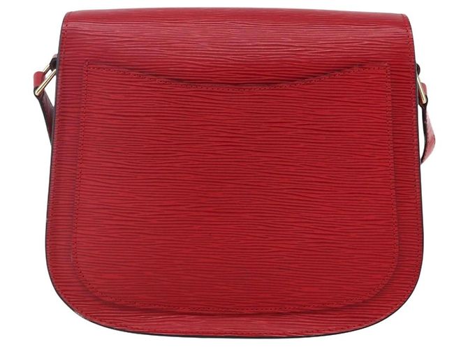 LOUIS VUITTON Epi Saint Cloud GM Shoulder Bag Red M52197 LV - vista 2