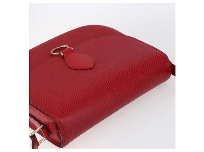 LOUIS VUITTON Epi Saint Cloud GM Shoulder Bag Red M52197 LV - vista 6