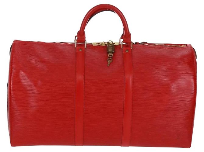 LOUIS VUITTON Epi Keepall 50 Boston Bag Red M42967 LV - Ansicht 2