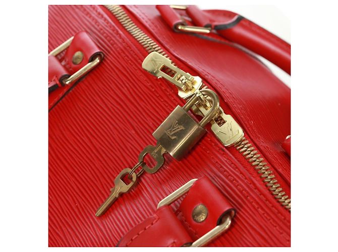 LOUIS VUITTON Epi Keepall 50 Boston Bag Red M42967 LV - Ansicht 9