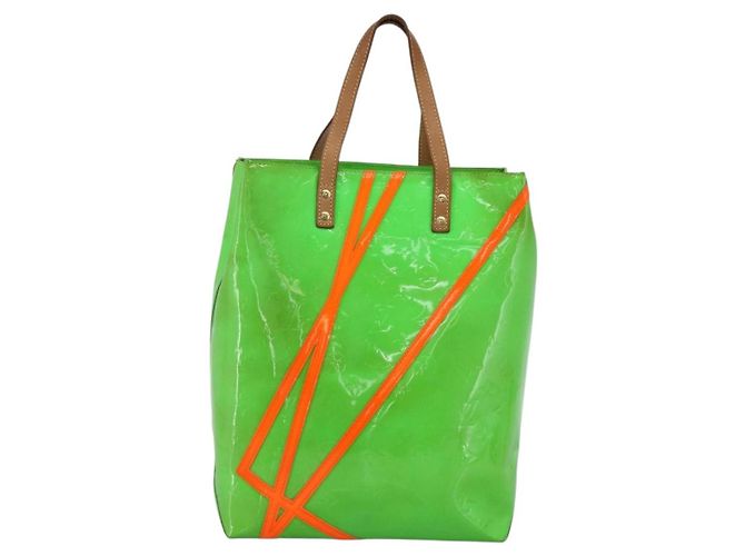 LOUIS VUITTON Monogram Vernis Fluo Reade MM Tote Bag Veil M91901 LV - Ansicht 13