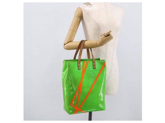 LOUIS VUITTON Monogram Vernis Fluo Reade MM Tote Bag Veil M91901 LV - Ansicht 20