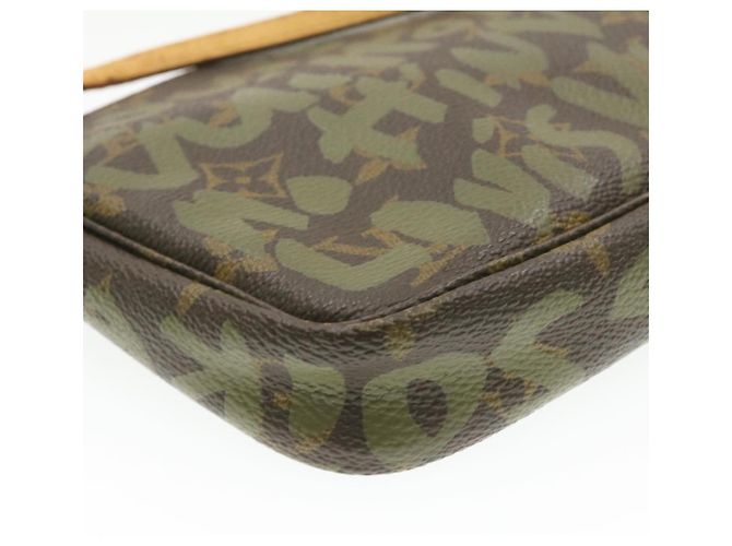 LOUIS VUITTON graffiti Pochette Accessoires Pouch Green M92191 LV - vista 13