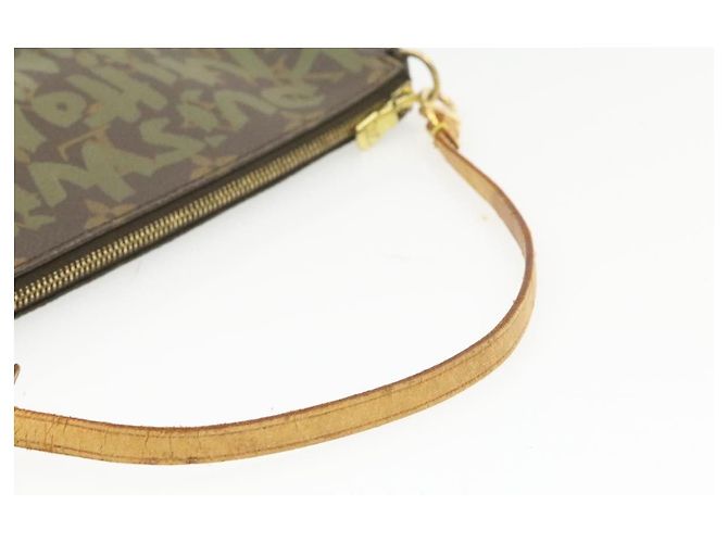 LOUIS VUITTON graffiti Pochette Accessoires Pouch Green M92191 LV - vista 7