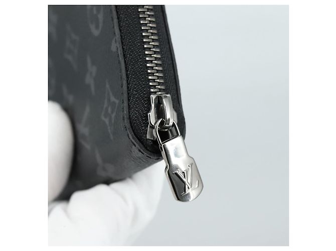 LOUIS VUITTON Monogram Eclipse Zippy Wallet Vertical Wallet M62295 - vista 8