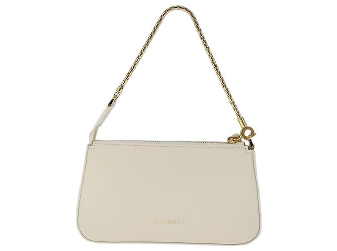 Bulgari BVLGARI Serpenti Accessory Pouch Leather White Gold - vista 2