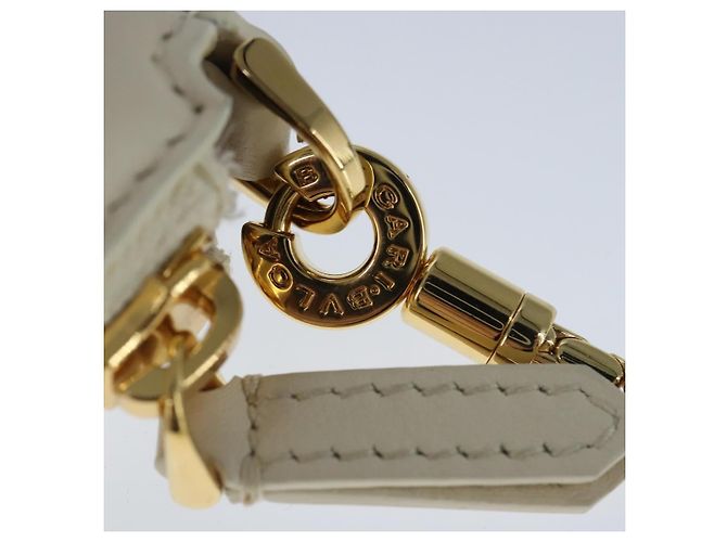 Bulgari BVLGARI Serpenti Accessory Pouch Leather White Gold - vista 9