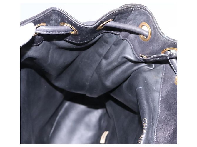 CHANEL Schultertasche aus Lammleder Schwarz CC - Ansicht 23