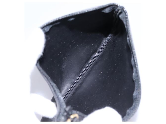 CHANEL Schultertasche aus Lammleder Schwarz CC - Ansicht 29