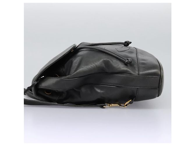 CHANEL Schultertasche aus Lammleder Schwarz CC - Ansicht 3