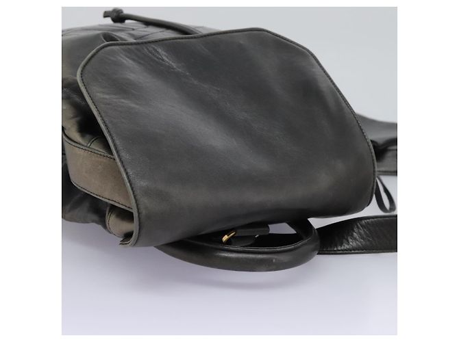 CHANEL Schultertasche aus Lammleder Schwarz CC - Ansicht 6