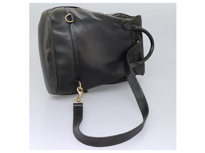 CHANEL Schultertasche aus Lammleder Schwarz CC - Ansicht 8