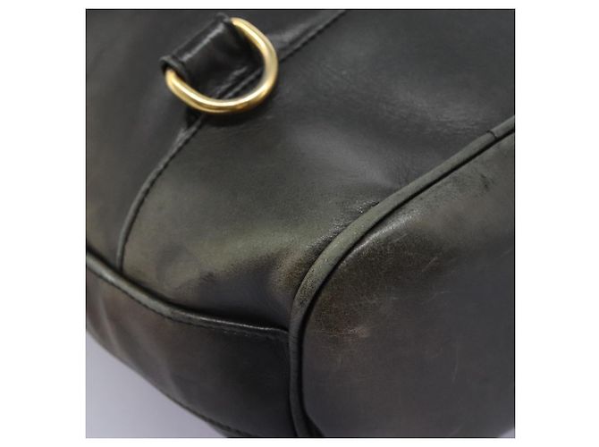 CHANEL Schultertasche aus Lammleder Schwarz CC - Ansicht 9