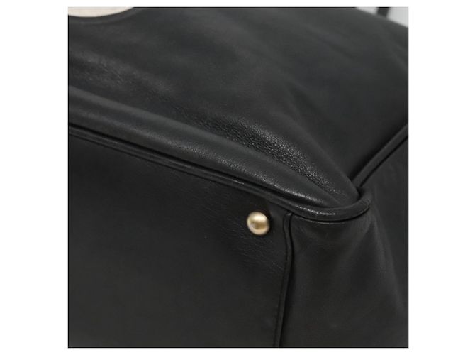 CHANEL Camelia Tote Bag Lamb Skin Black CC - Ansicht 10