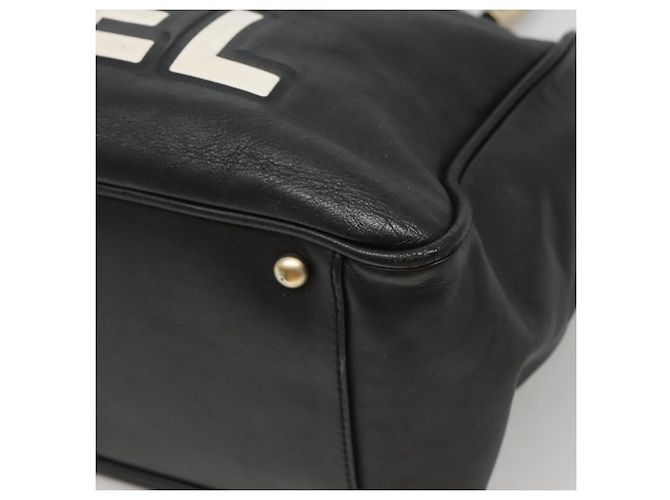 CHANEL Camelia Tote Bag Lamb Skin Black CC - Ansicht 12